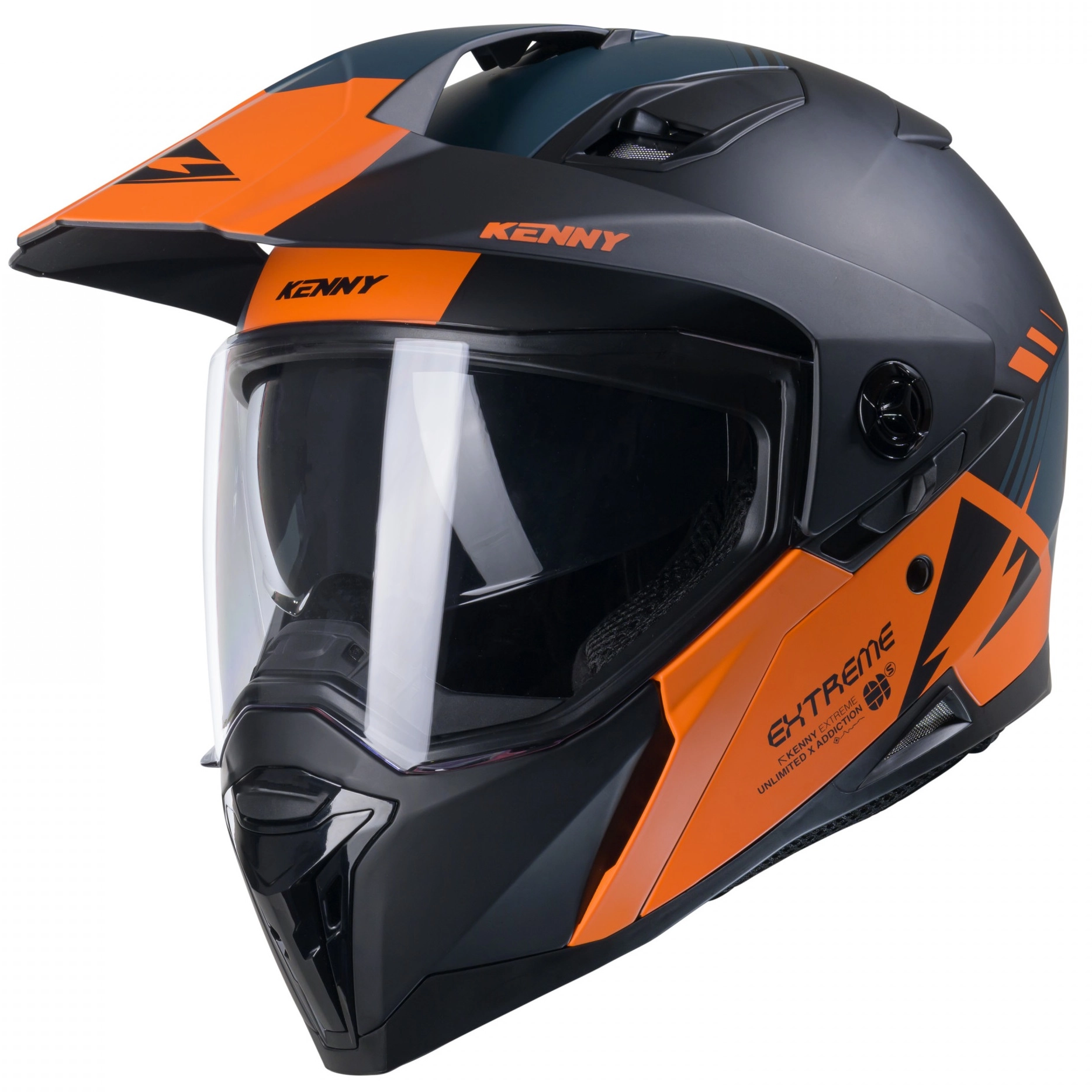 Шолом Kenny Racing Extreme Graphic Black/Orange
