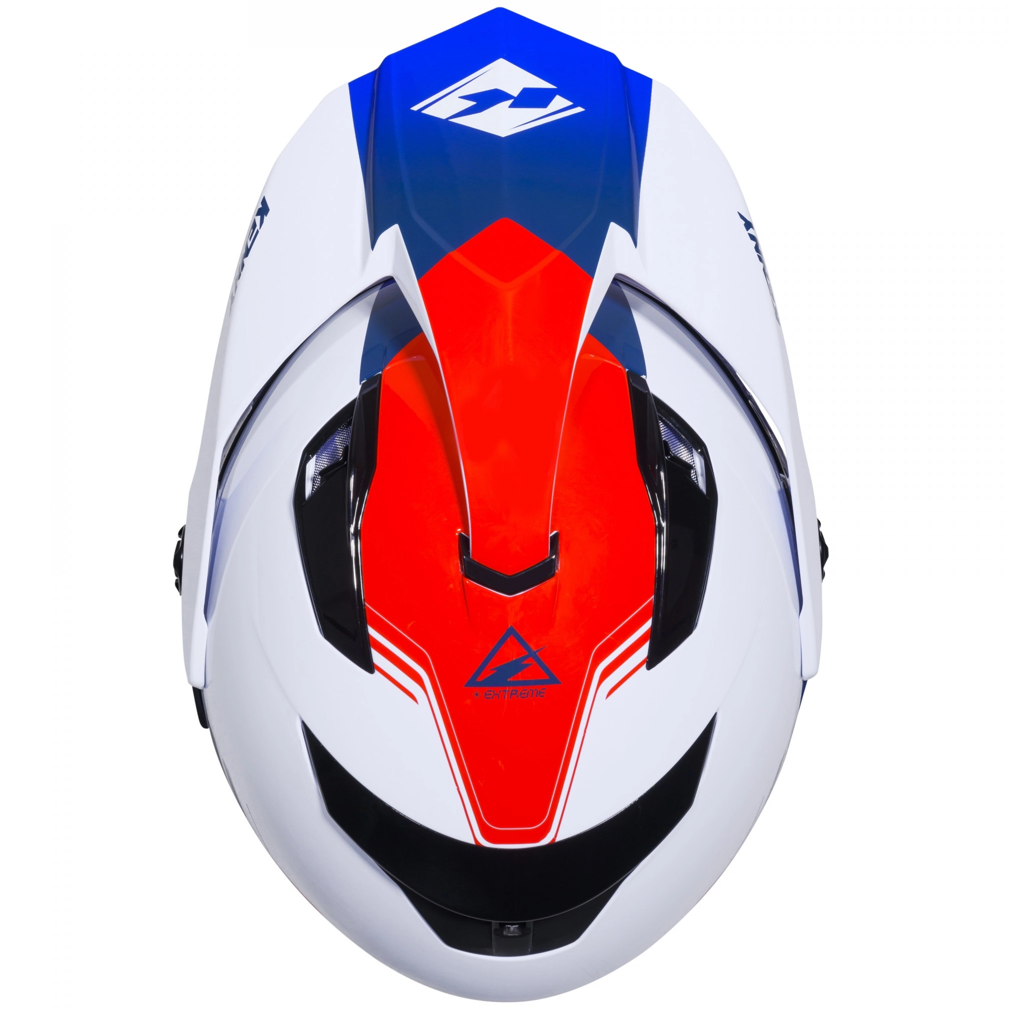 Шолом Kenny Racing Extreme Graphic White/Blue/Red