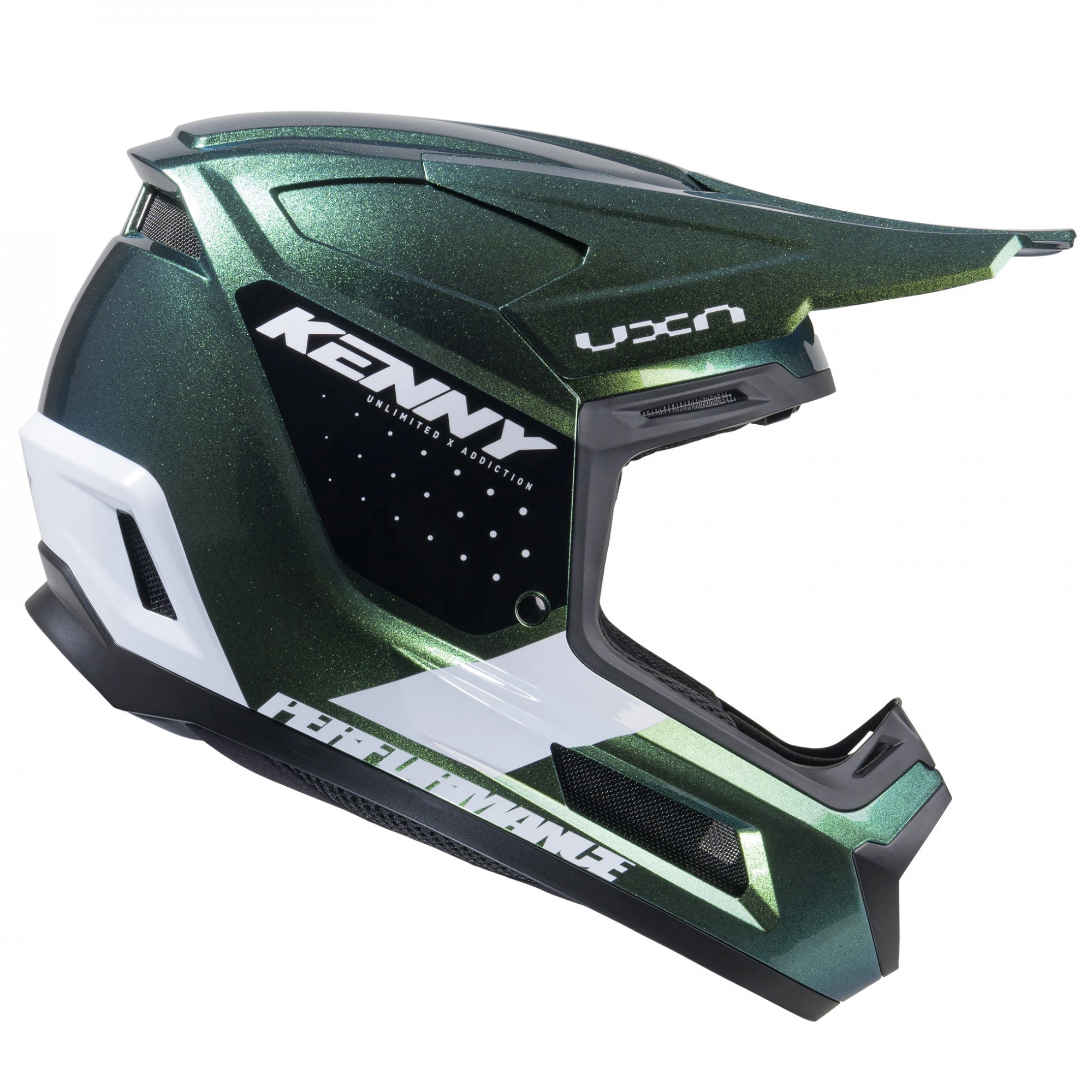 Шолом Kenny Racing Performance Ert Graphic White/Black/Green