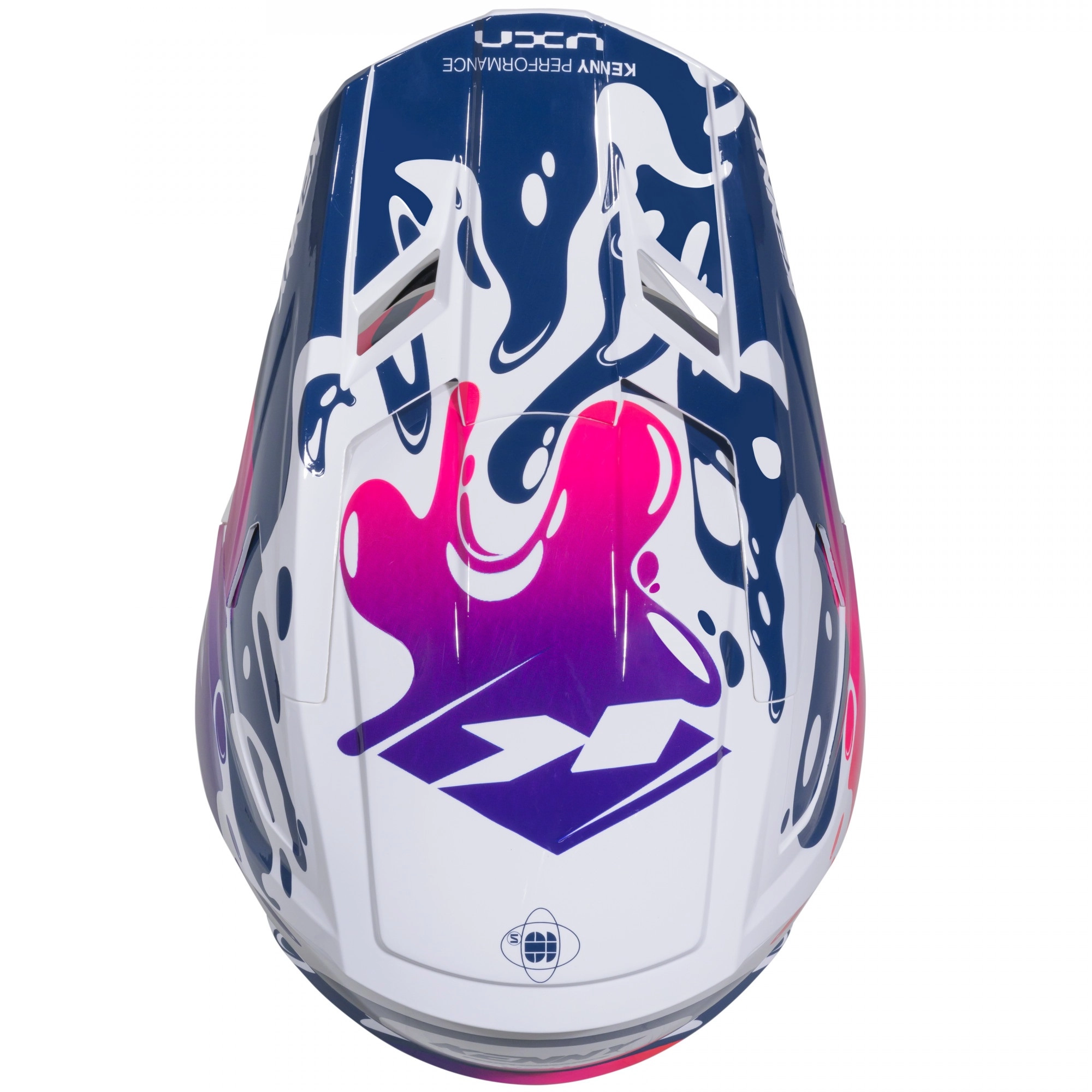 Шолом Kenny Racing Performance Ert Graphic White/Blue/Pink