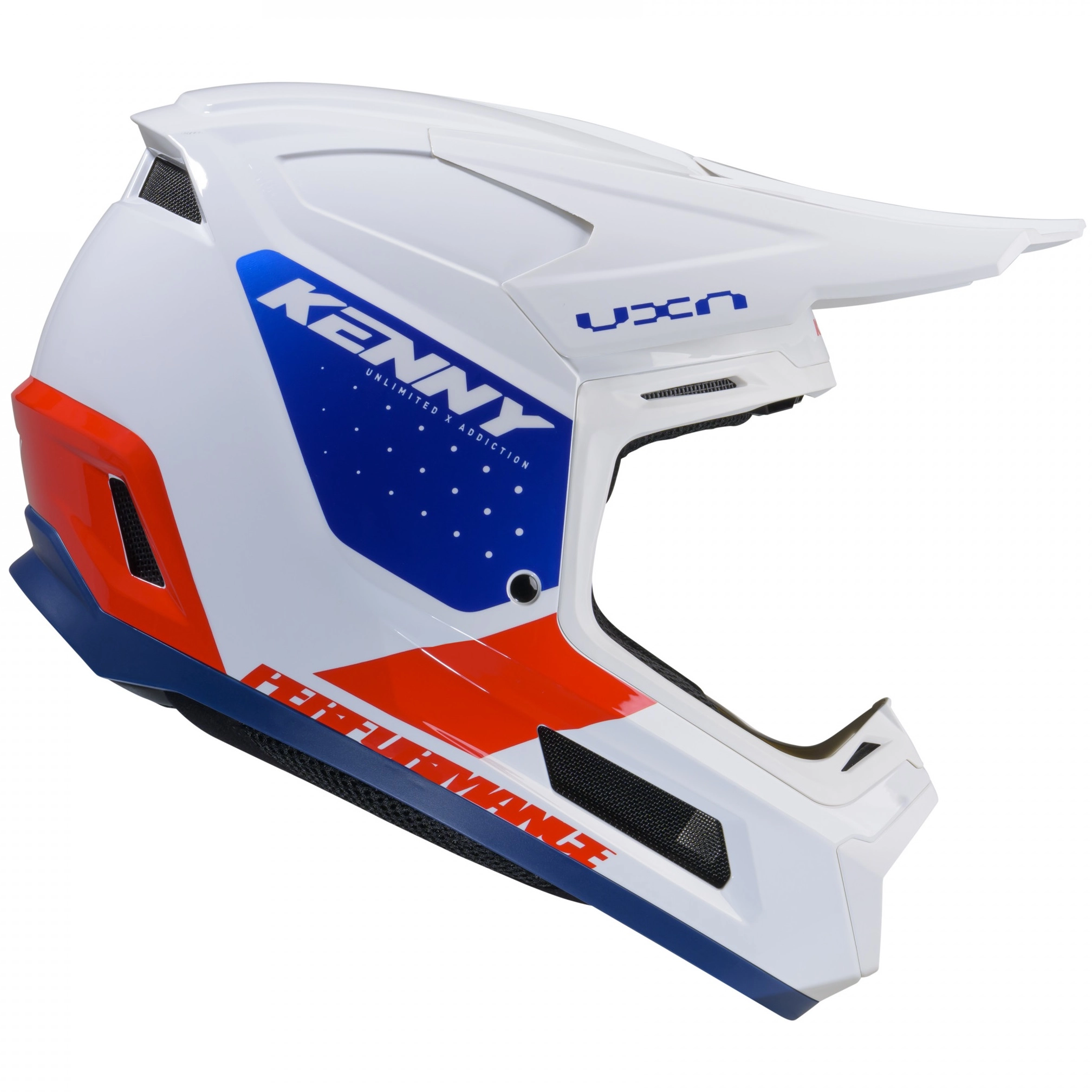 Шолом Kenny Racing Performance Ert Graphic White/Blue/Red