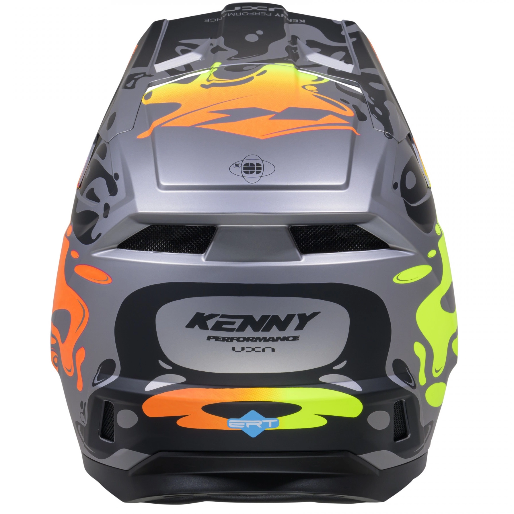 Шолом Kenny Racing Performance Ert Steel Grey/Green/Orange