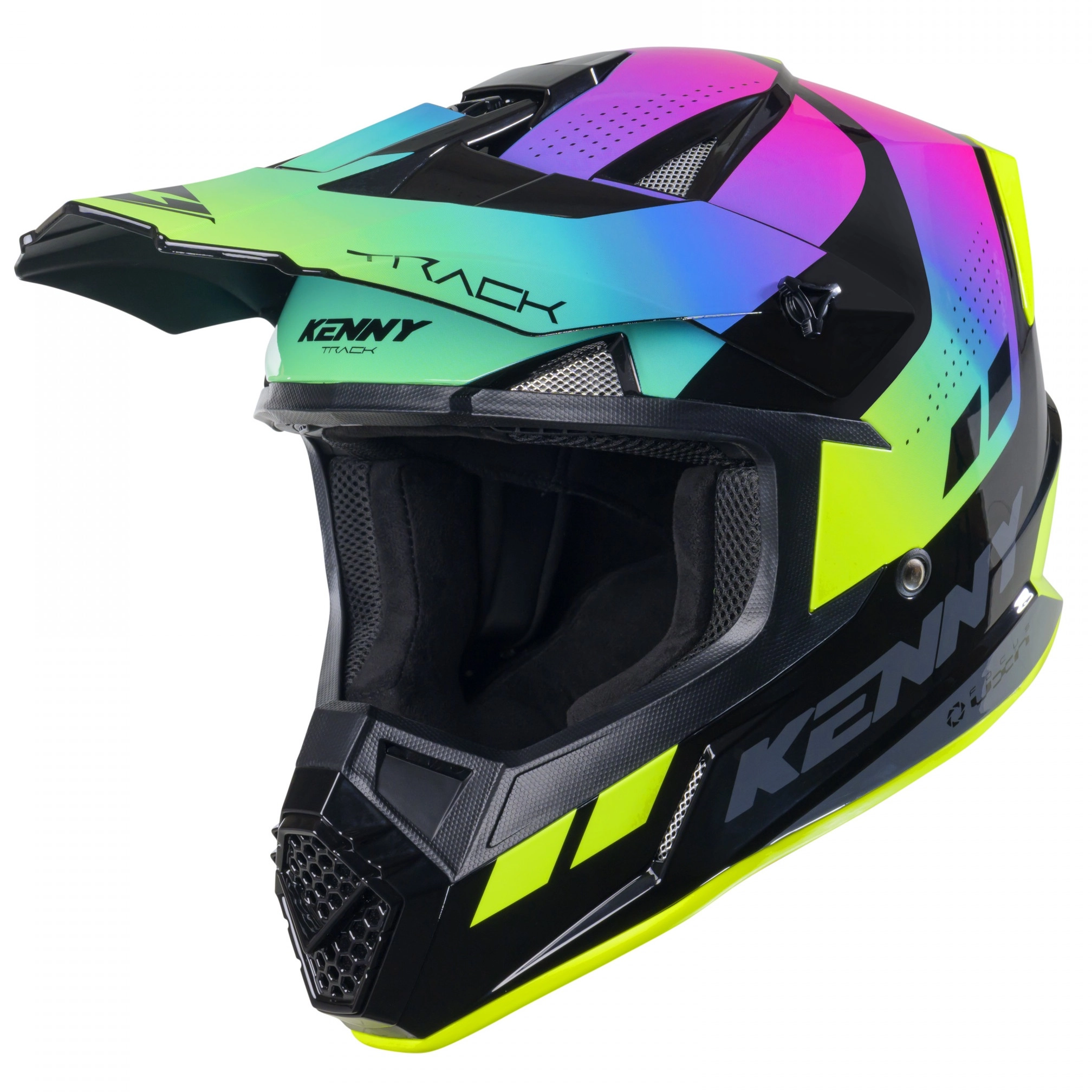 Шолом Kenny Racing Track Graphic Black/Green/Pink