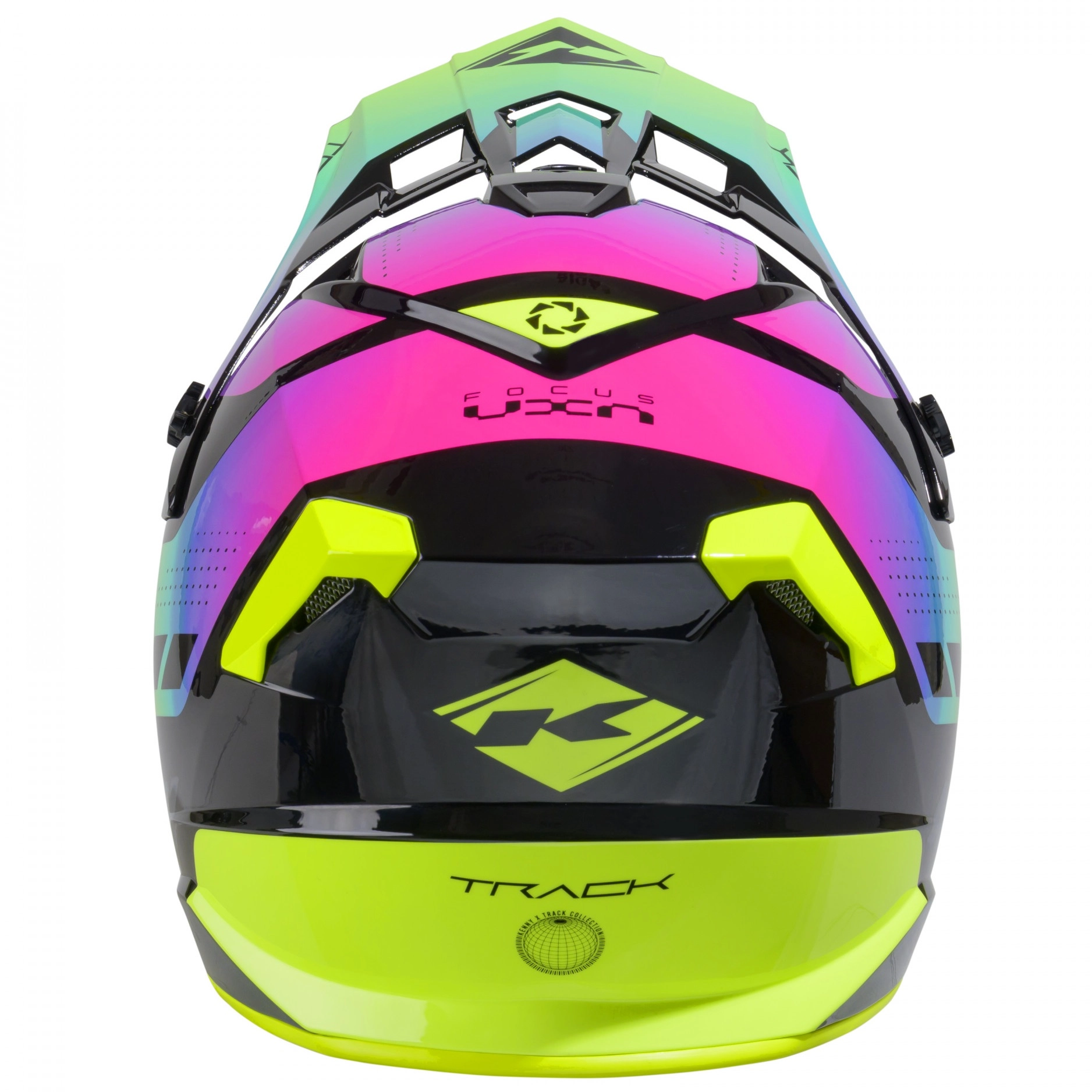 Шолом Kenny Racing Track Graphic Black/Green/Pink