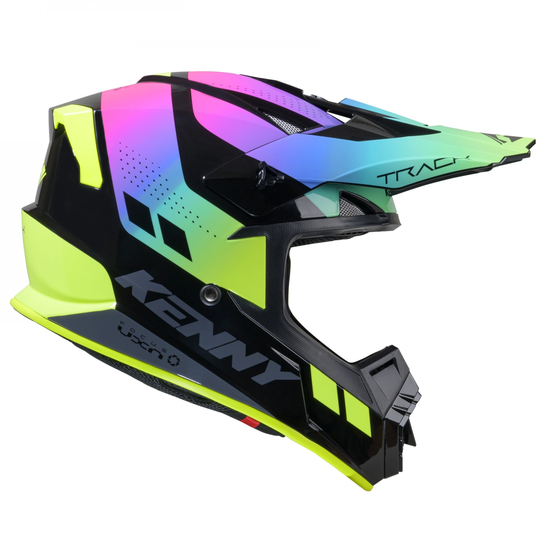 Шолом Kenny Racing Track Graphic Black/Green/Pink