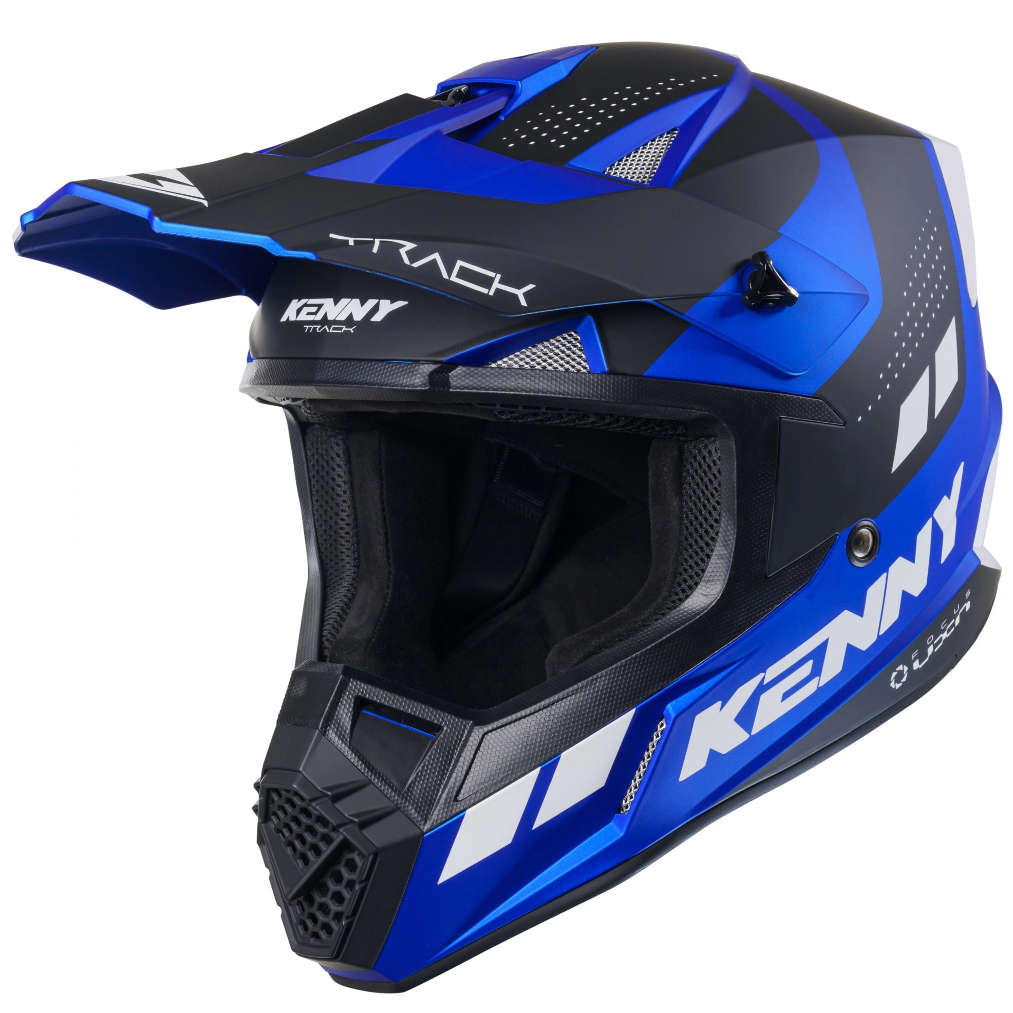 Шолом Kenny Racing Track Graphic Candy Black/White/Blue