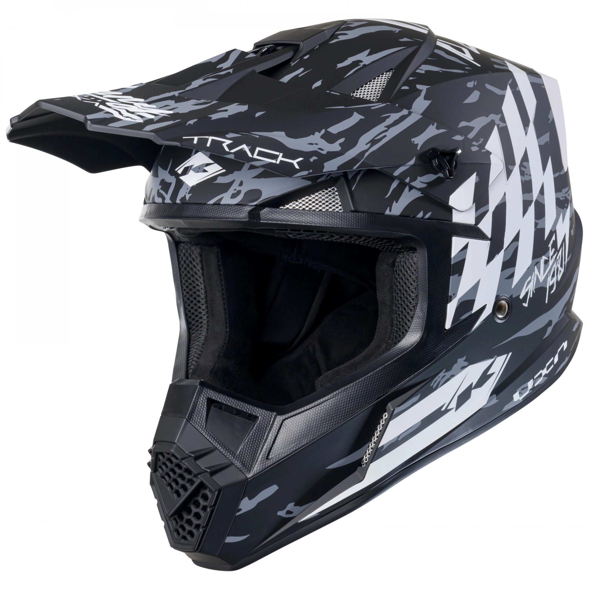 Шолом Kenny Racing Track Graphic Dirt Black/Grey