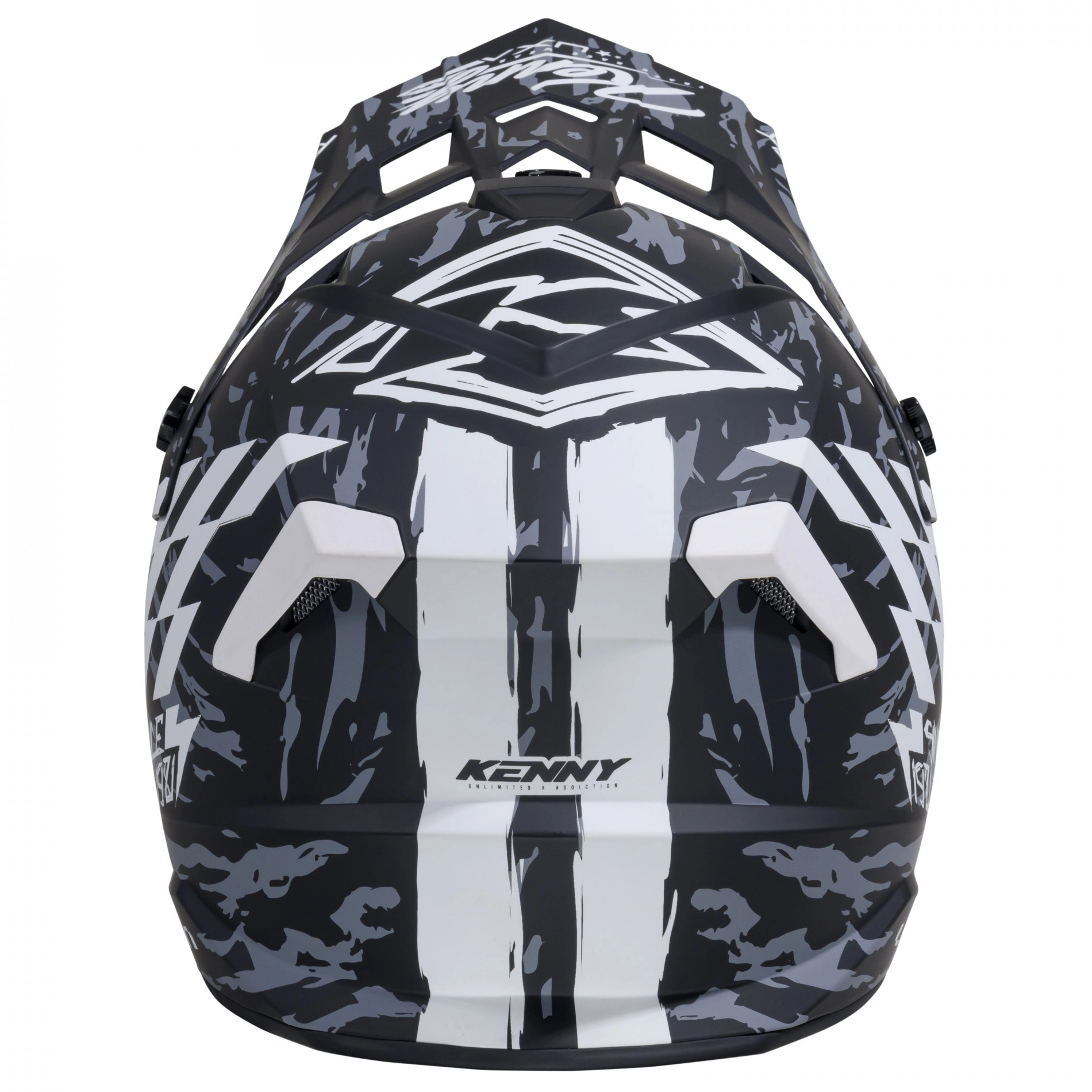 Шолом Kenny Racing Track Graphic Dirt Black/Grey