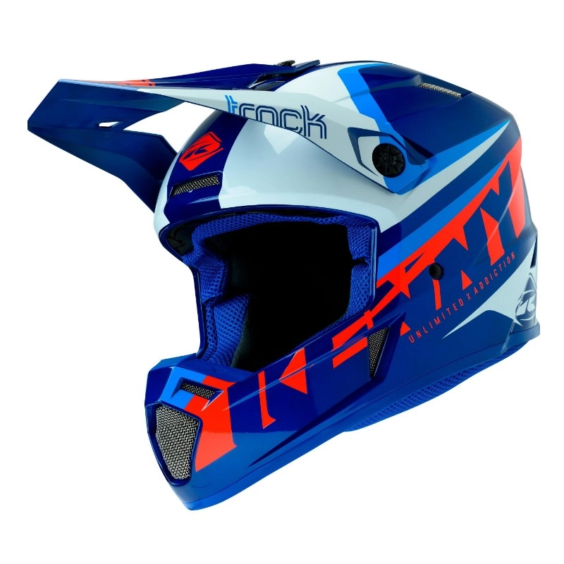 Шолом  Kenny Racing Track Graphic + Focus Candy Blue/White/Orange