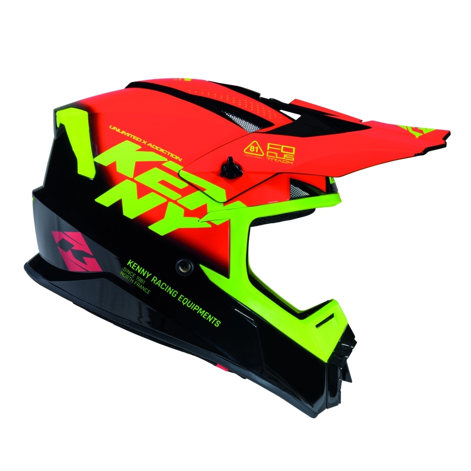 Шолом Kenny Racing Track Graphic Focus Patriot Red/Black/Yellow