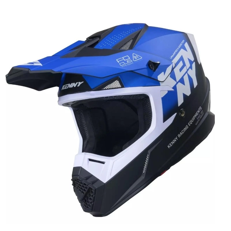 Шолом  Kenny Racing Track Graphic + Focus White/Blue