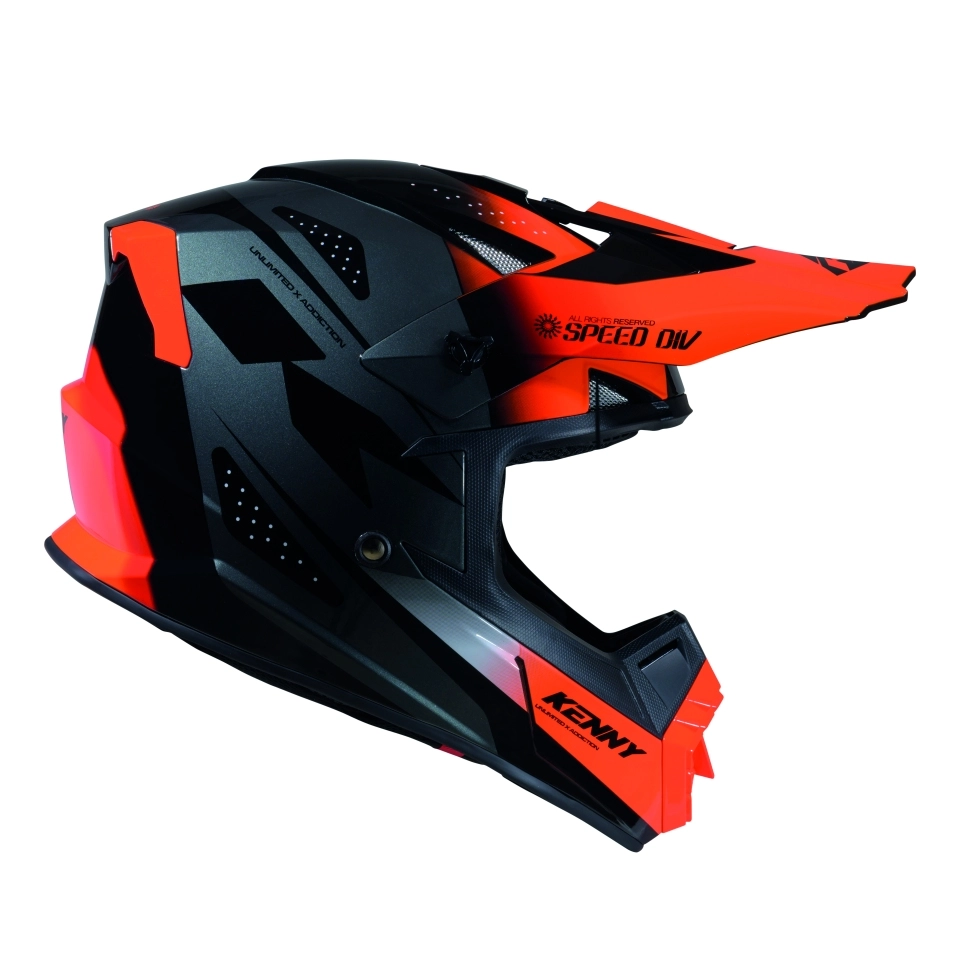 Шолом Kenny Racing Track Graphic Speed Junior Orange/Black