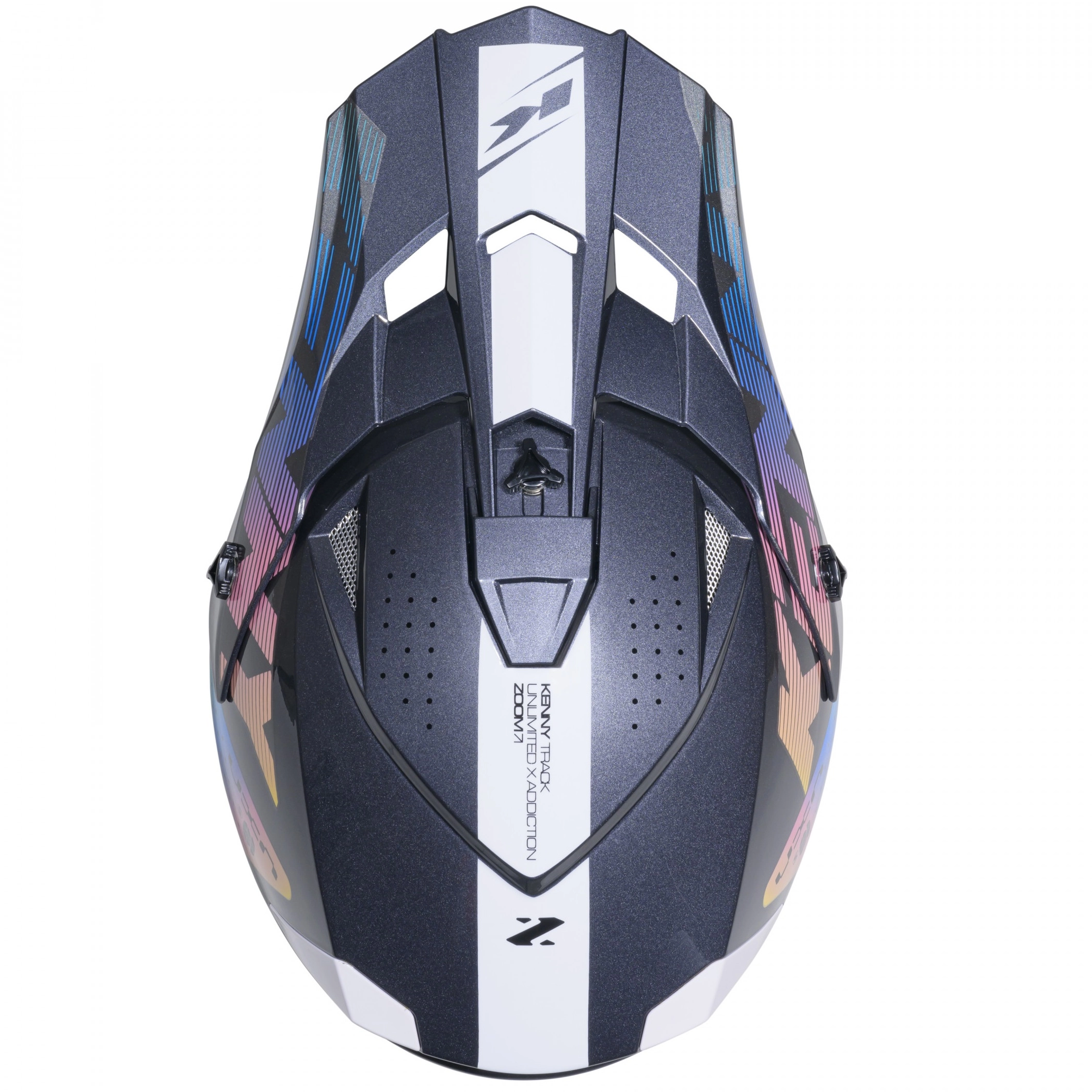 Шолом Kenny Racing Track Graphic Zoom Black/White/Grey