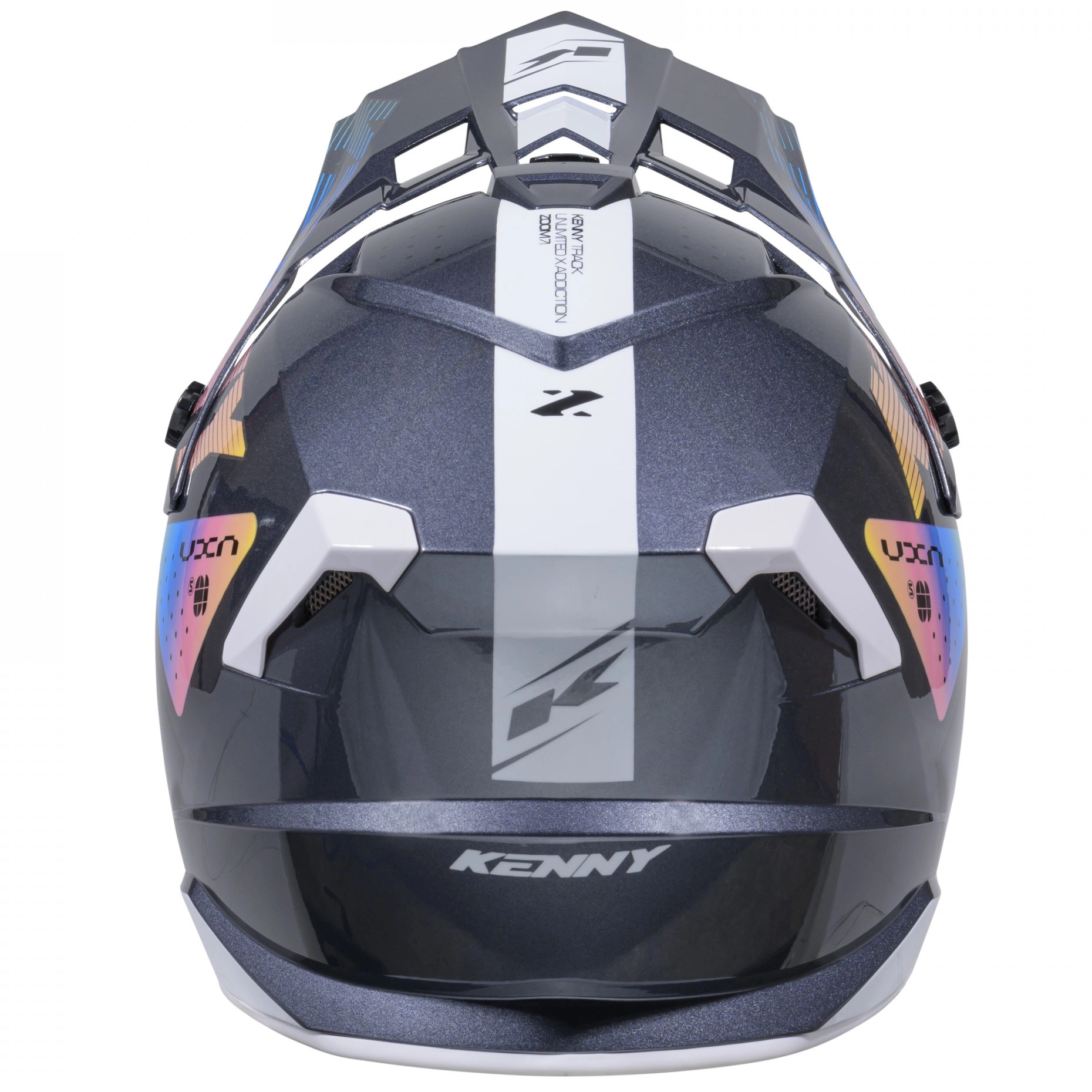 Шолом Kenny Racing Track Graphic Zoom Black/White/Grey