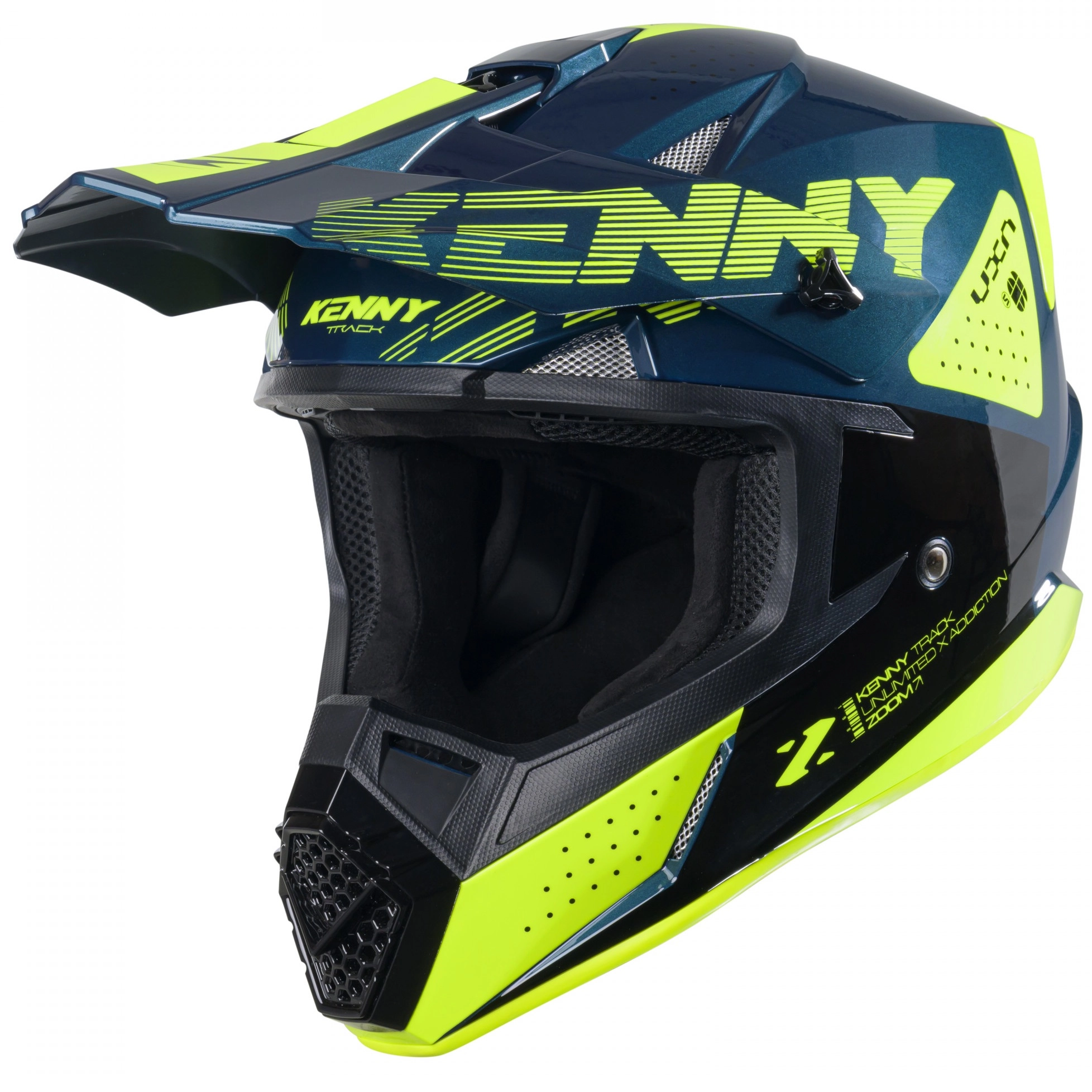 Шолом Kenny Racing Track Graphic Zoom Blue/Yellow