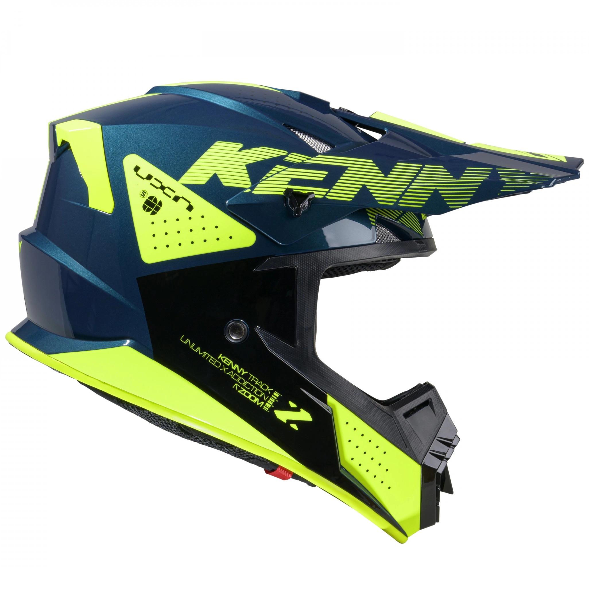 Шолом Kenny Racing Track Graphic Zoom Blue/Yellow