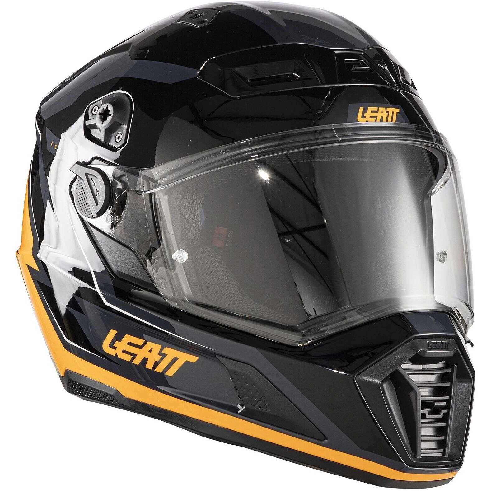 Шолом Leatt 7.5 Adventure Black/Orange + Мотоокуляри Leatt Velocity 2.5 Silver Lens