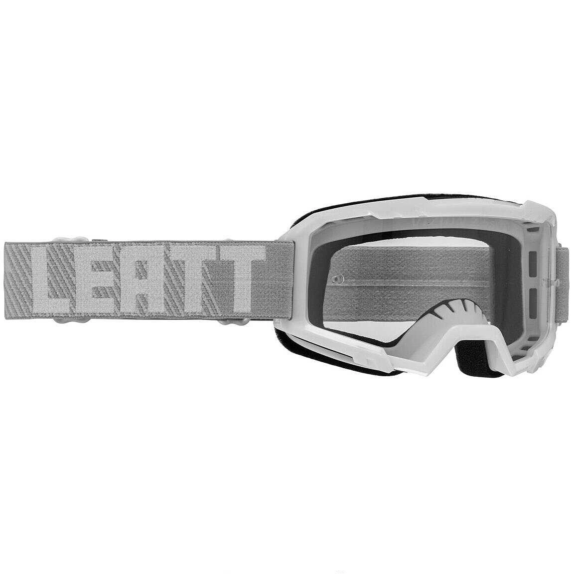 Шолом Leatt Moto 3.5 Junior White + Мотоокуляри Leatt Vision 3.5 Black Clear Lens
