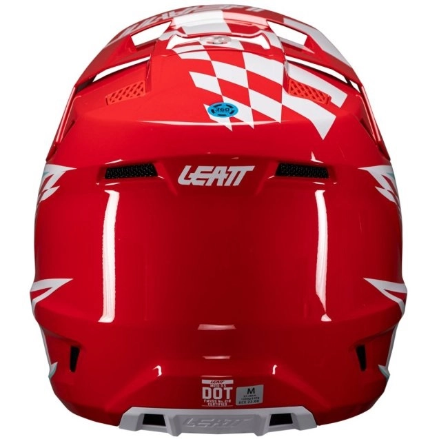 Шлем Leatt Moto 3.5 Red/White + Мотоочки Leatt Velocity 4.5 Red Clear Lens