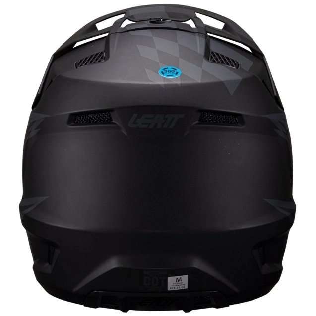 Шолом Leatt Moto 3.5 Stealth + Мотоокуляри Leatt Velocity 4.5 Stealth Dark Lens