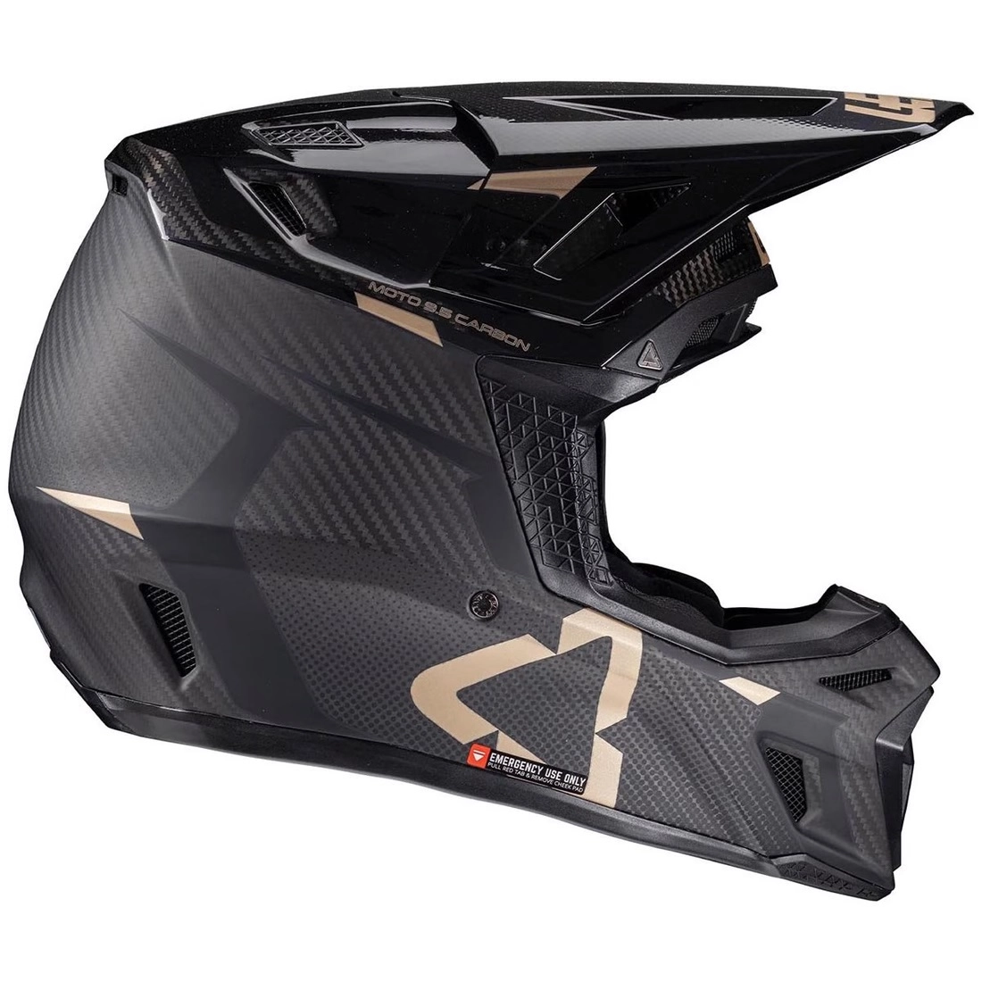 Шолом Leatt Moto 9.5 Black + Мотоокуляри Leatt Velocity 6.5 Iriz Black Brown Lens