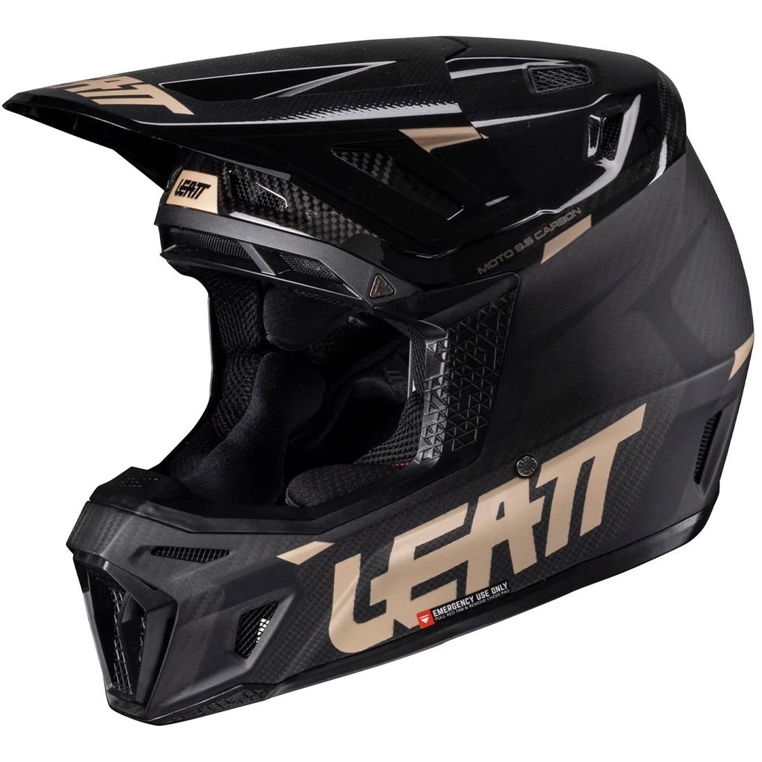 Шолом Leatt Moto 9.5 Black + Мотоокуляри Leatt Velocity 6.5 Iriz Black Brown Lens