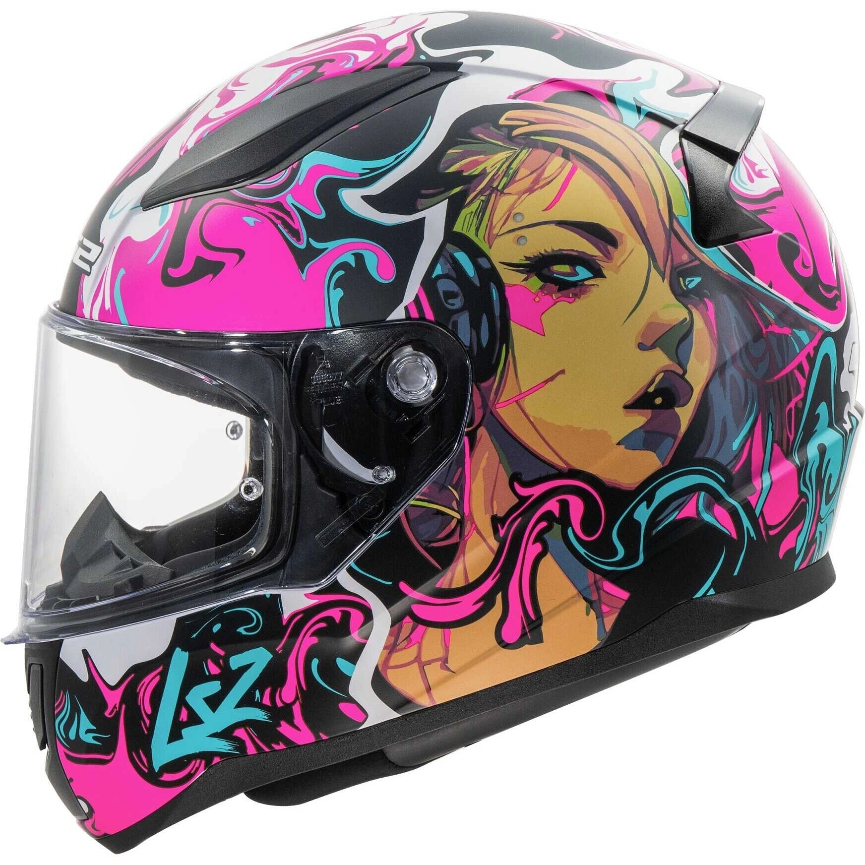Шолом LS2 FF353 Rapid II Cyberg Purple/Black Matt