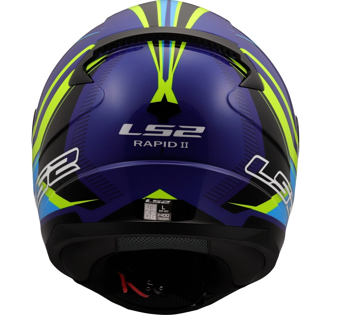 Шолом LS2 FF353 Rapid II Flitz Yellow/Blue