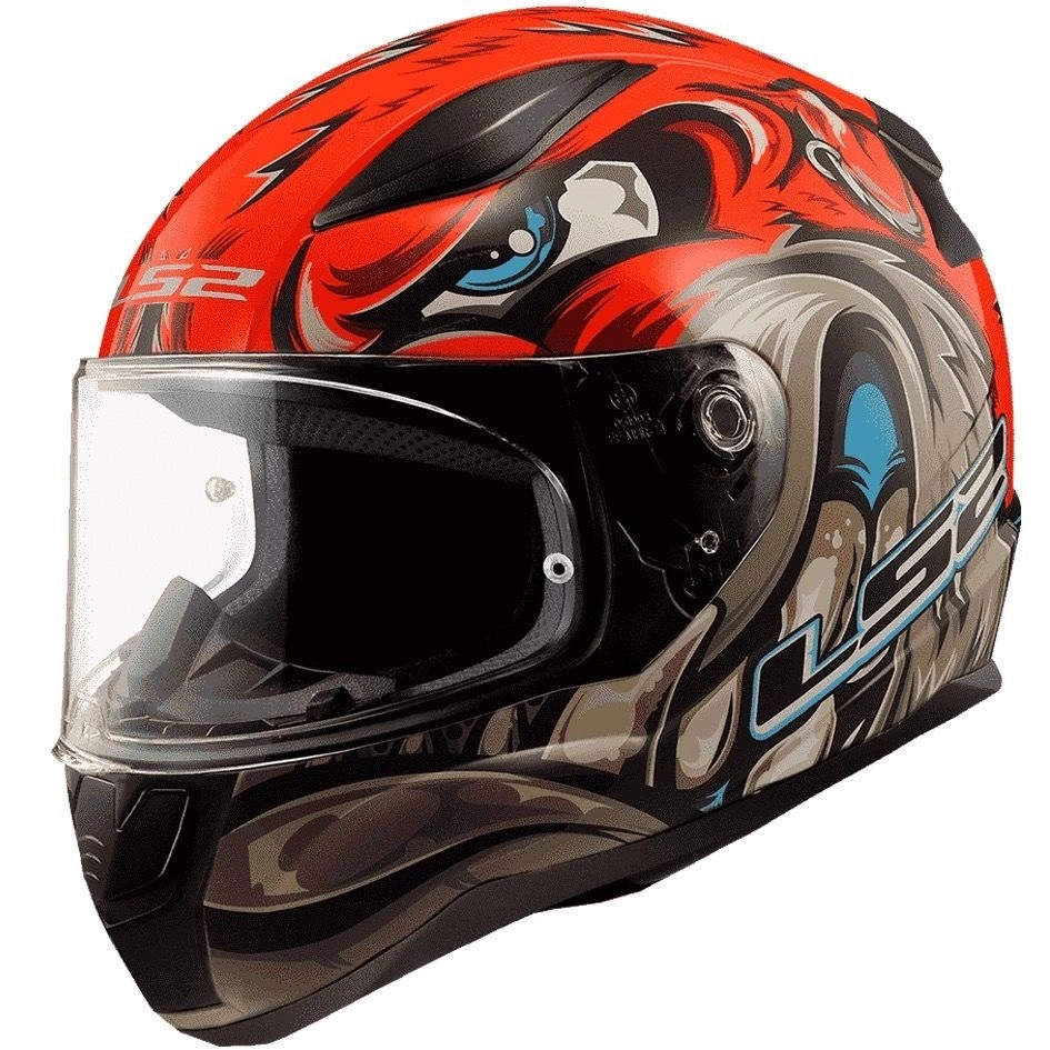 Шолом LS2 FF353 Rapid II Spox Hi-Vis Grey/Red