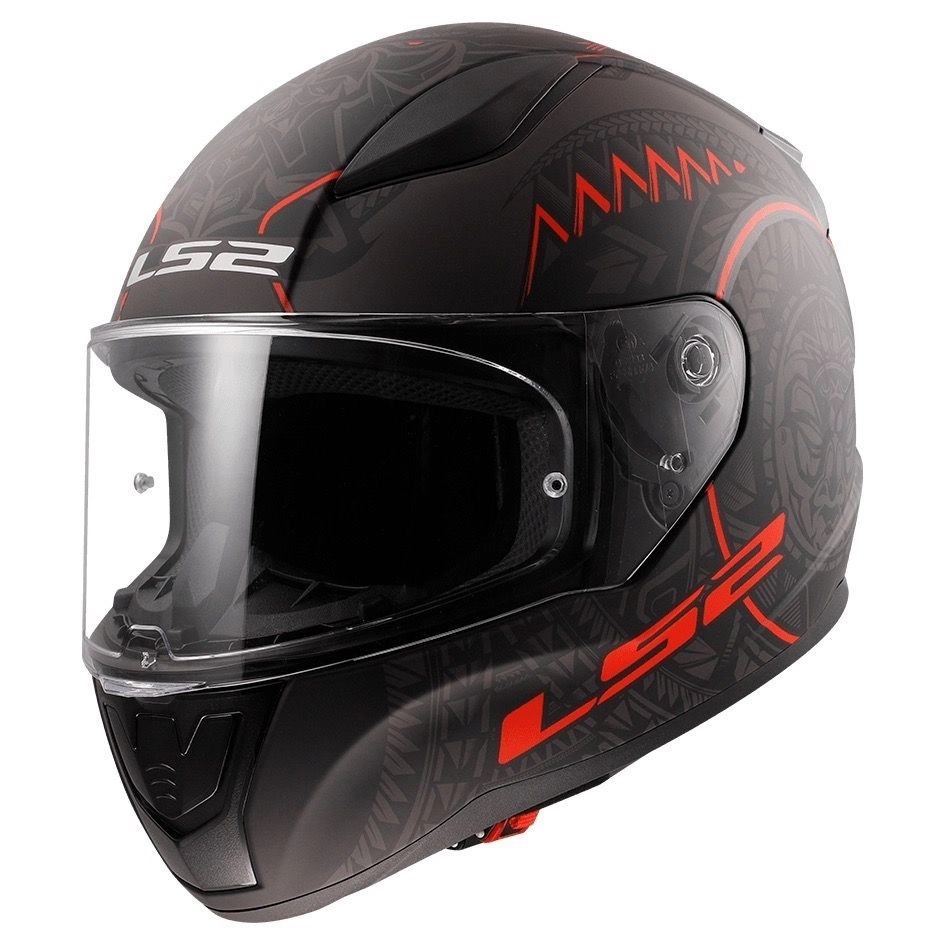 Шолом LS2 FF353 Rapid II Takaroa Black/Red