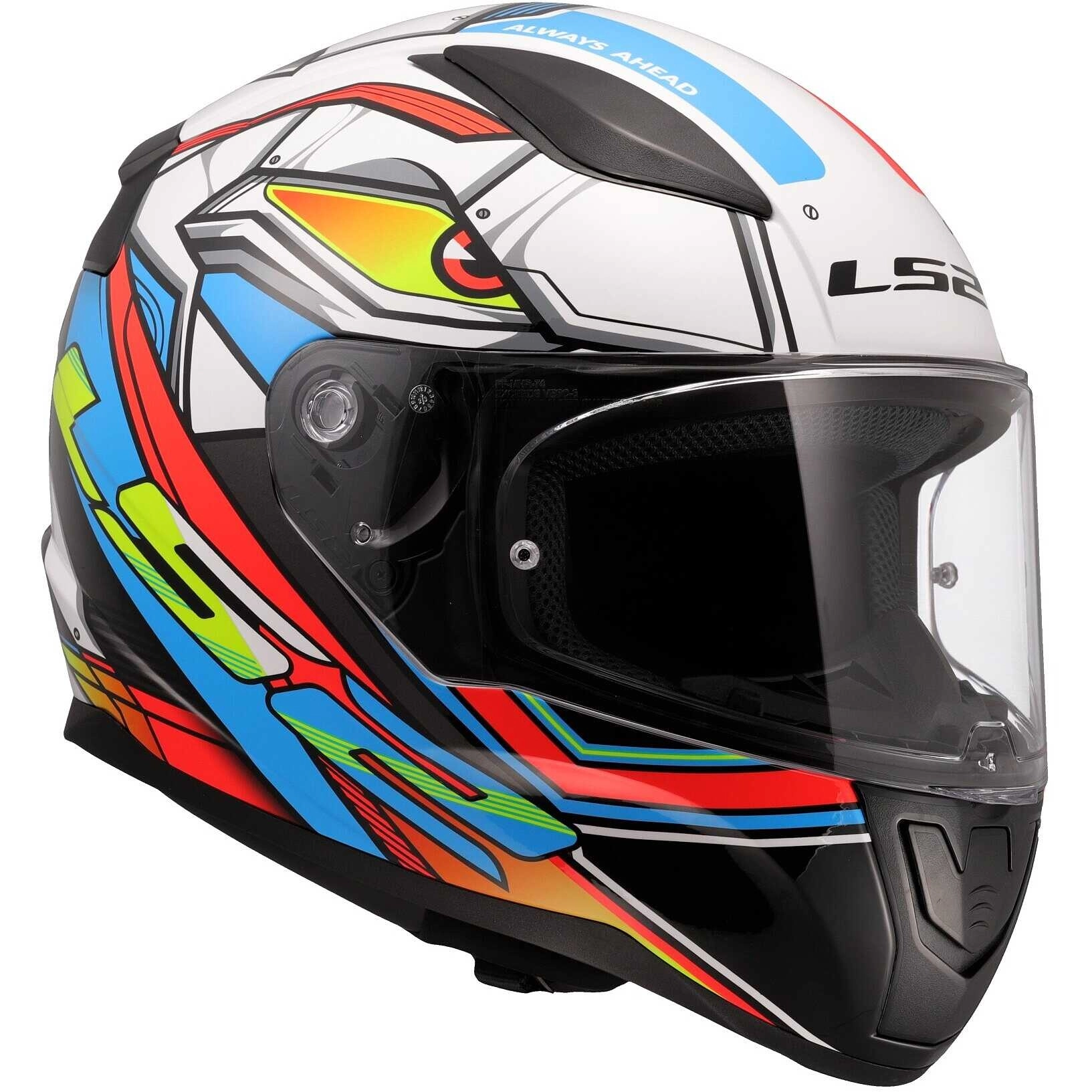 Шолом LS2 FF353 Rapid II Xdron White/Orange