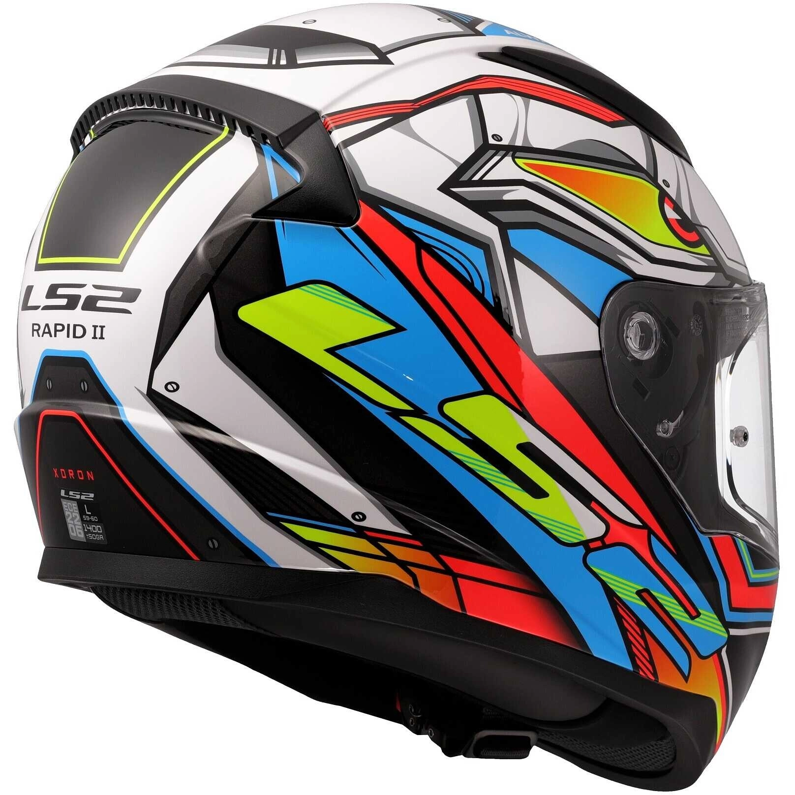 Шолом LS2 FF353 Rapid II Xdron White/Orange