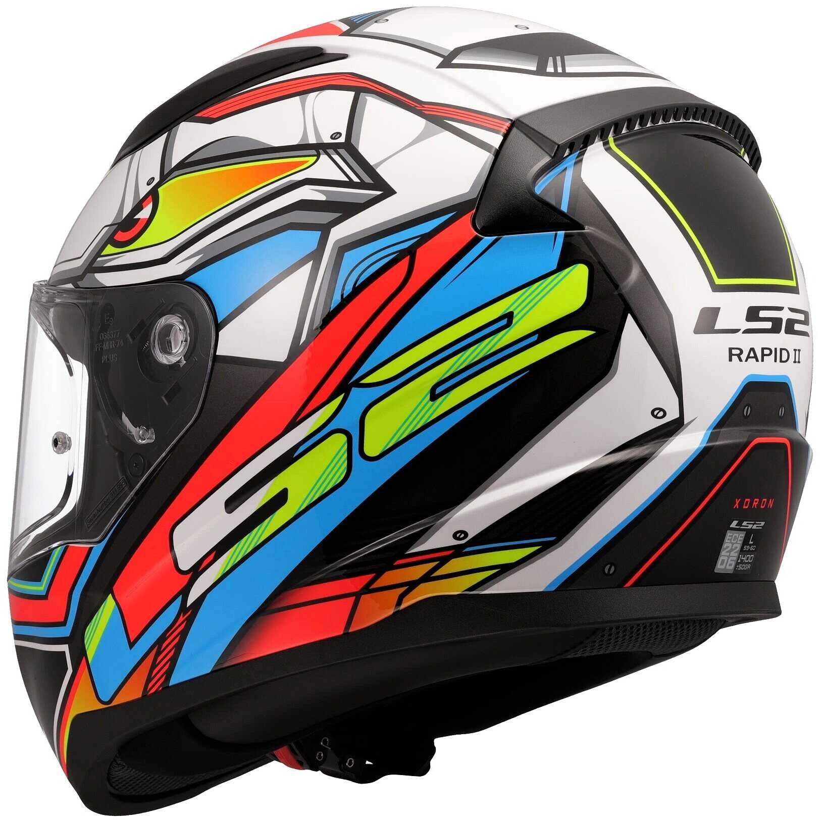 Шолом LS2 FF353 Rapid II Xdron White/Orange