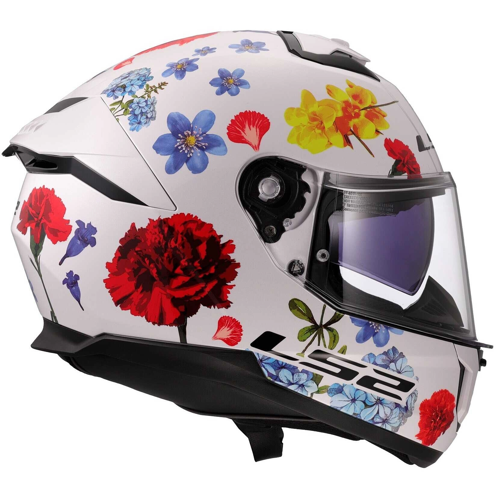 Шолом LS2 FF808 Stream II Flowers White