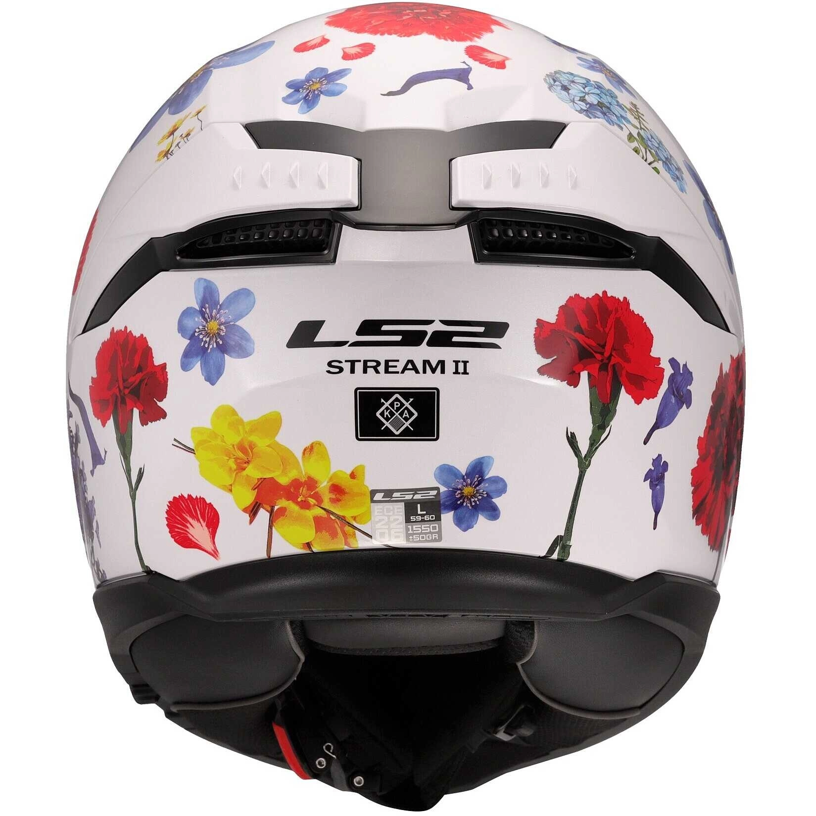 Шолом LS2 FF808 Stream II Flowers White