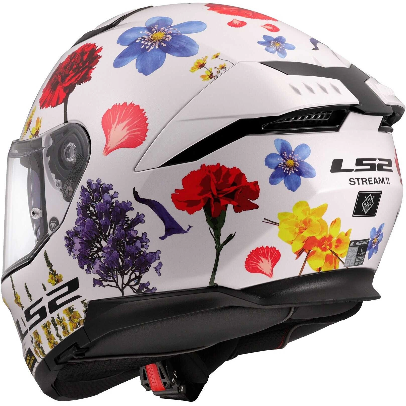 Шолом LS2 FF808 Stream II Flowers White