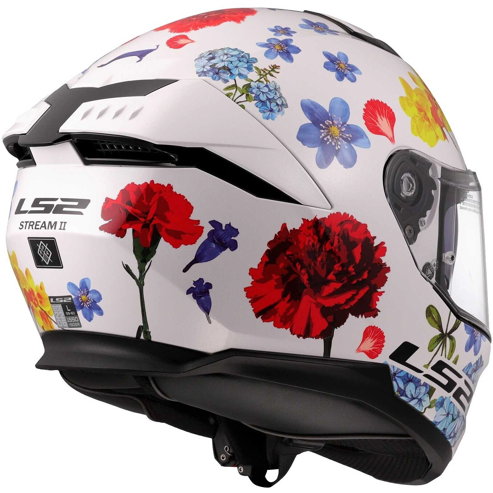 Шолом LS2 FF808 Stream II Flowers White