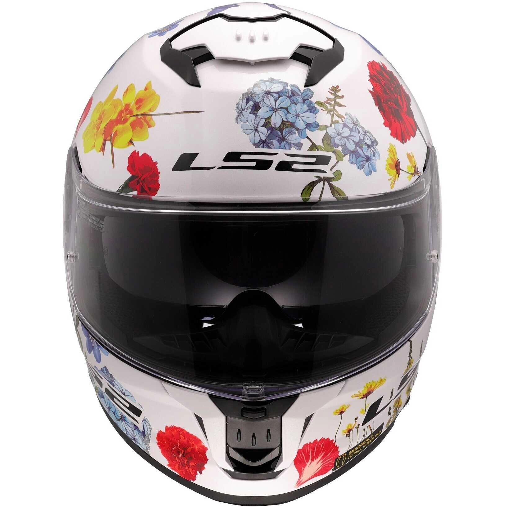 Шолом LS2 FF808 Stream II Flowers White