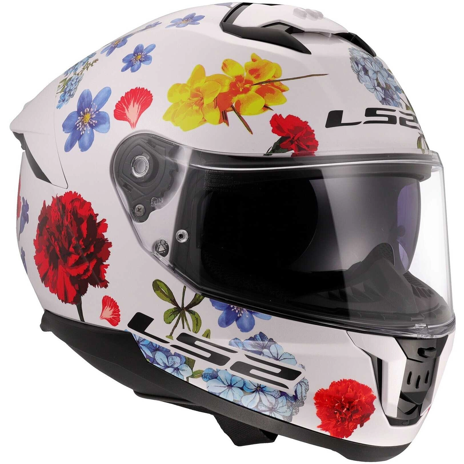 Шолом LS2 FF808 Stream II Flowers White
