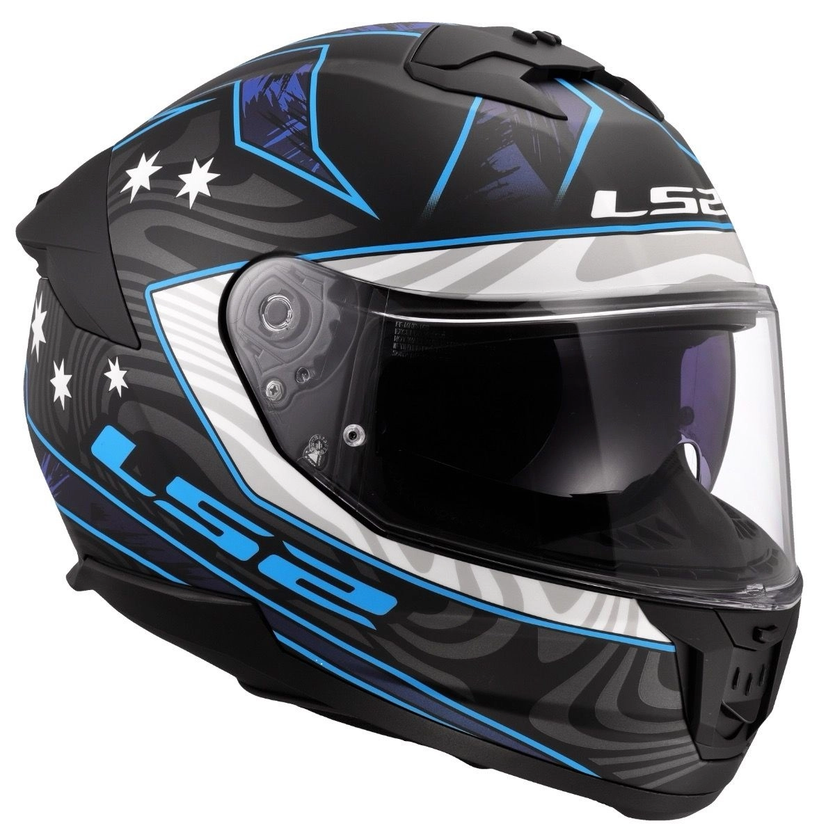 Шолом LS2 FF808 Stream II Galdam Black/Blue