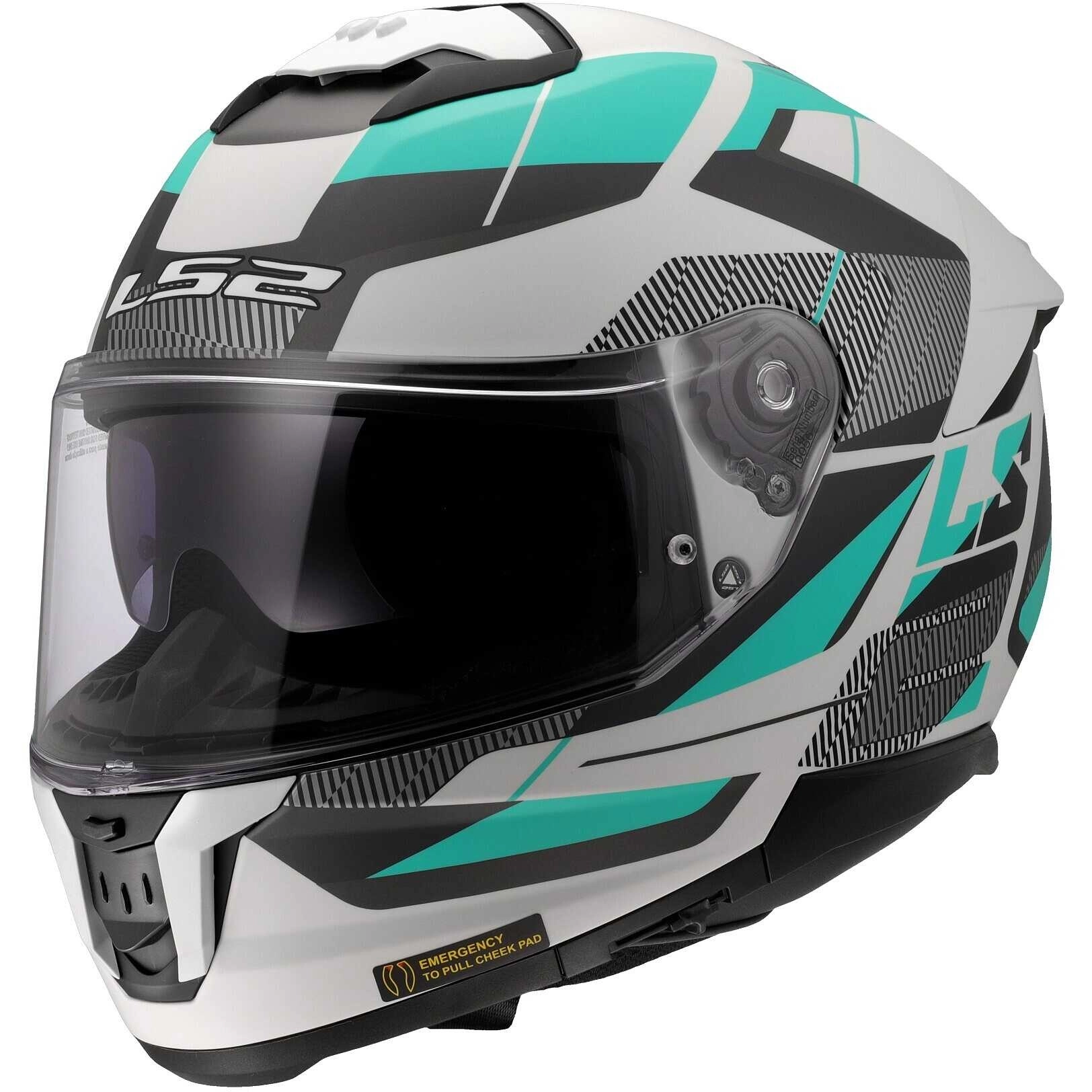Шолом LS2 FF808 Stream II Road Green/Black/White