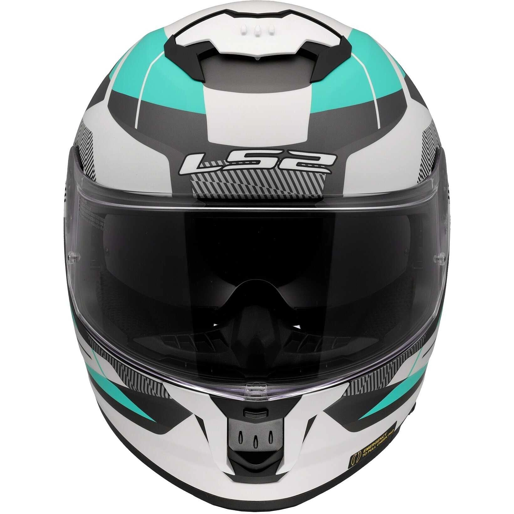 Шолом LS2 FF808 Stream II Road Green/Black/White