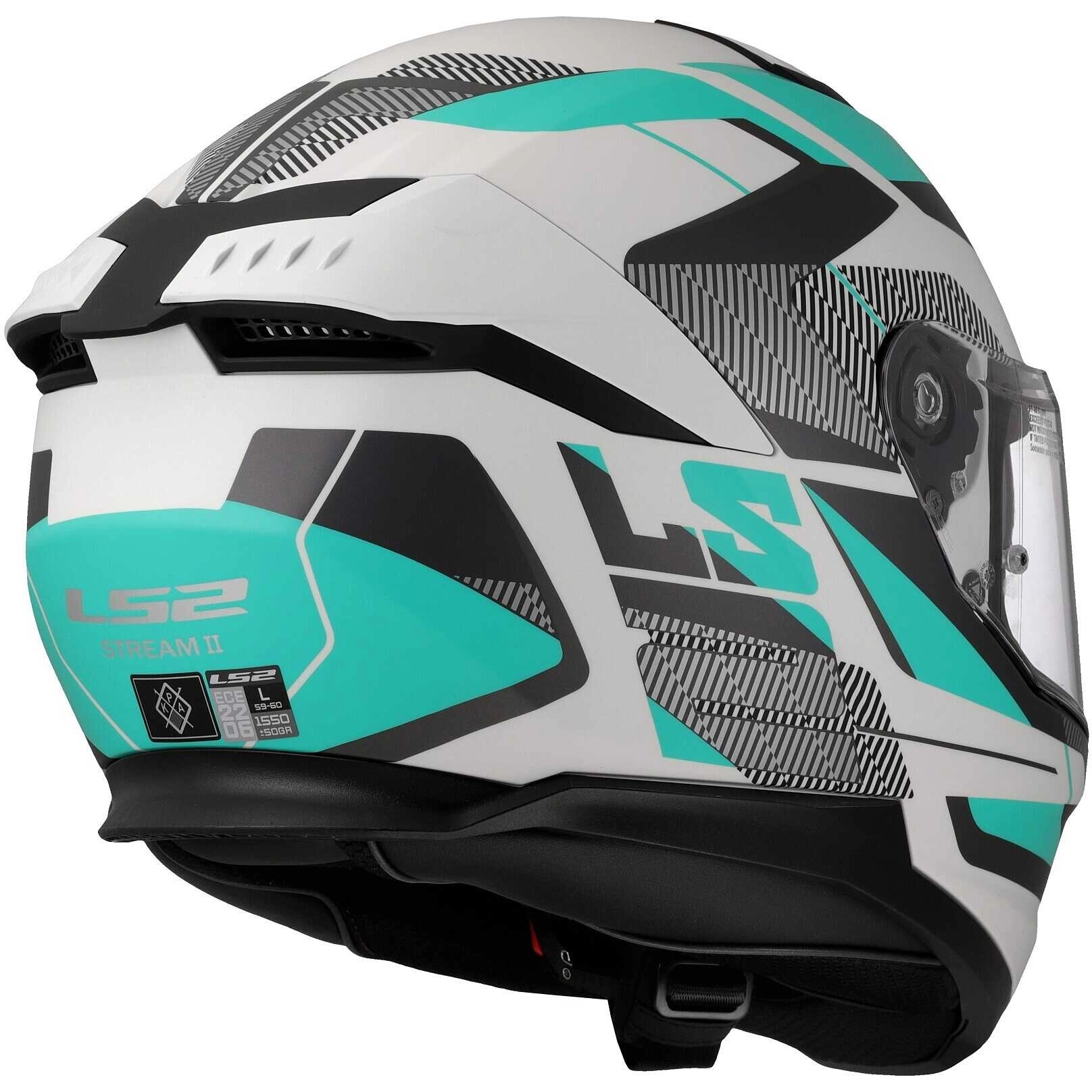 Шолом LS2 FF808 Stream II Road Green/Black/White