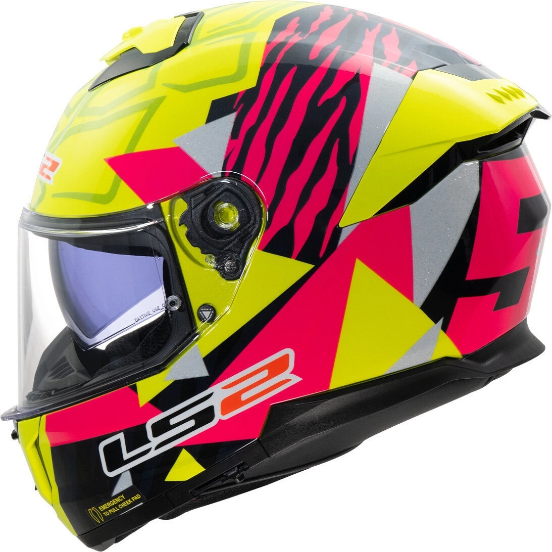 Шолом LS2 FF808 Stream II Tiger Yellow/Pink