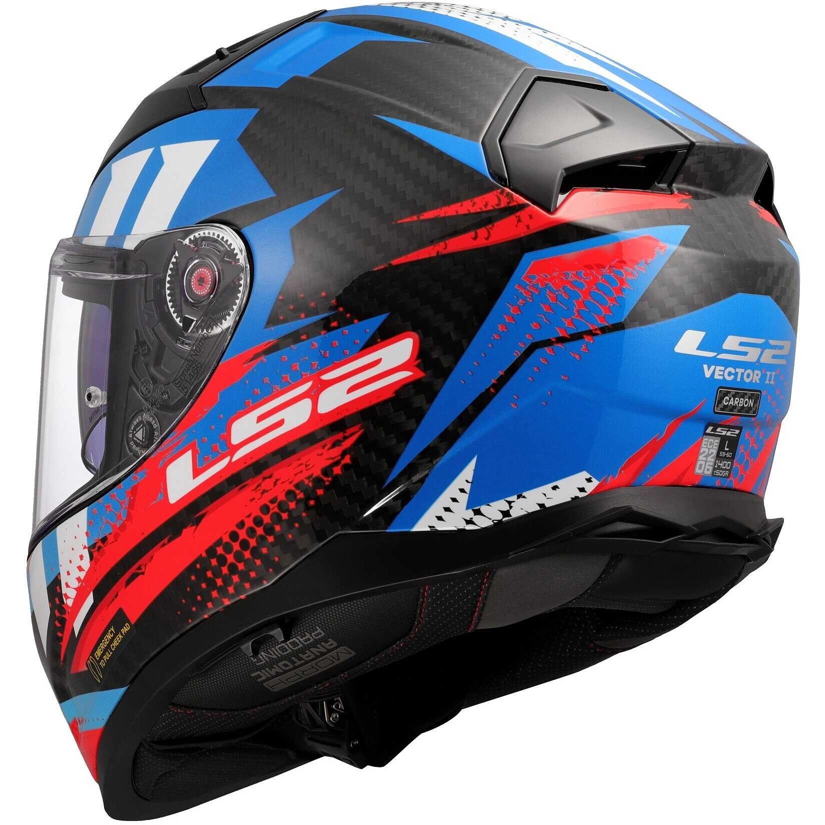 Шолом  LS2 FF811 Vector II C Tantic Red/Blue
