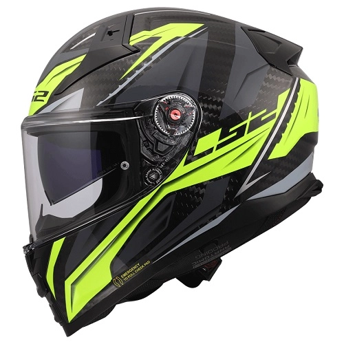 Шолом LS2 FF811 Vector II Carbon Savage Black/Yellow