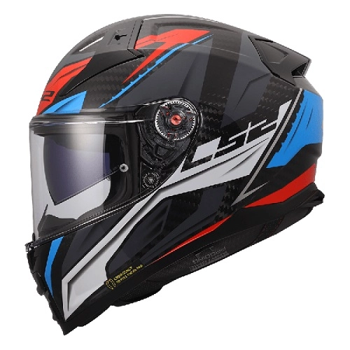 Шлем LS2 FF811 Vector II Carbon Savage White/Blue/Red