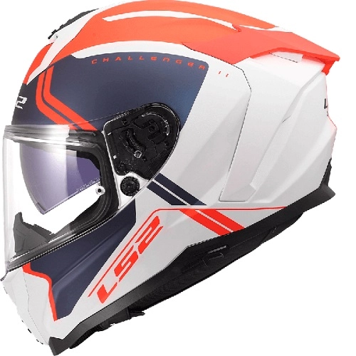Шолом LS2 FF817 Challenger II Titan White/Blue/Red