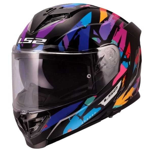 Шолом LS2 FF818 Storm III Kaos Black/Purple/Blue