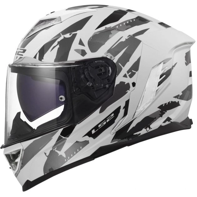 Шолом LS2 FF818 Storm III Kaos White/Grey